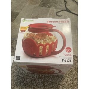 Ecolution Microwave Micro-Pop Popcorn Popper - 3-in-1 Lid - 1.5Qt